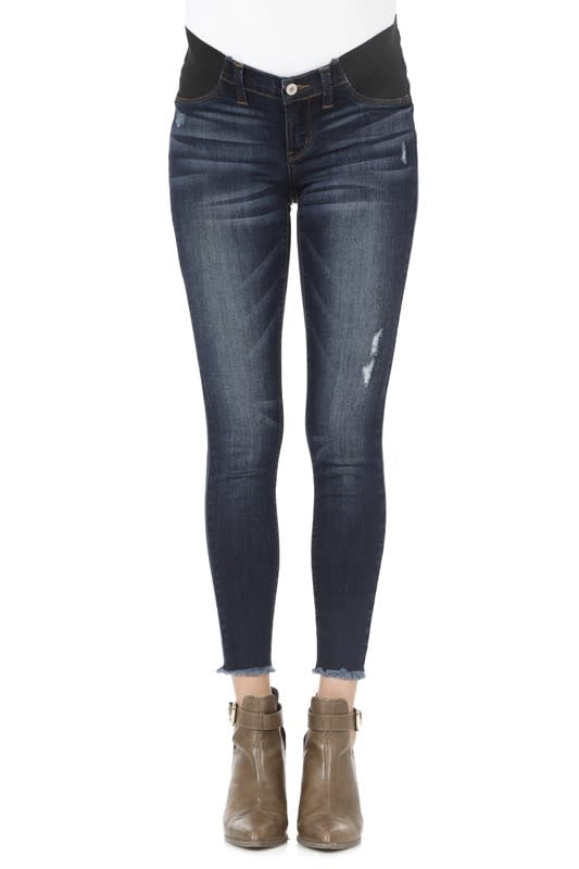 Maternity Distressed Frayed Ankle