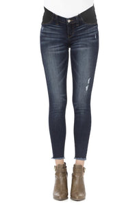 Maternity Distressed Frayed Ankle