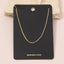 Gold Half Box Half Paperclip Chain Necklace: G