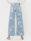 Lucy High Rise Floral Vintage Wide Jeans