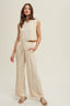 Relaxed Crop Tank - Natural