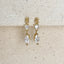18k Gold Filled Princess Cut and Marquise Cz Dangling Earrings
