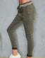 Amy Textured Joggers - Army Green