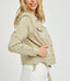 Curvy Irregular Frayed hem Jacket - Khaki