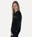 Contrast Stripe Scuba Pullover - Black/Natural