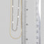Flat Disc Station Double Layer Necklace: G