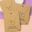 Gold Dipped Double Circle Chain Link Charm Necklace: S