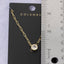 Gold Dipped Round Bezel Cz Paperclip Necklace: 2SILVER