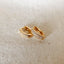 18k Gold Filled Oval Clicker Hoop Earrings