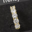 Graduated Round Cz Hoop Earrings: G