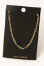 Gold Dipped Chain Link Necklace: Gold
