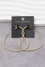 Gold Dipped Thin Heart Hoop Earrings