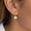 Oval Bezel Cz Drop Earrings: 2SILVER