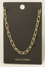 Gold Dipped Dainty Textured Oval Chain Necklace