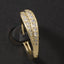 Pave Cz And Polished Huggie Hoop Earring Set: S