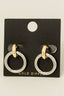 Gold Dipped Two Tone Hoop Earrings