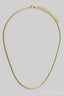 Gold Dipped Tight Braided Rope Classic Chain Necklace
