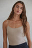 Basic Full Length Cami: Light Taupe