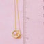 Pave Hoop Pendant Dainty Chain Necklace: GDCRY