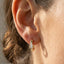 Baguette Cz Huggie Hoop Earrings: G