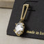 Twisted Rope Oval Cz Drop Earrings: G