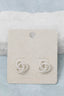 Pave Knot Stud Earrings