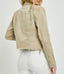 Curvy Irregular Frayed hem Jacket - Khaki