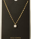 Circle Cz Gem Pendant Necklace