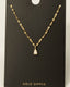 Cz Tear Gem Pendant Necklace