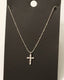 Dainty Cz Cross Pendant Necklace