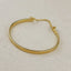 18k Gold Filled Polished Bangle with Chain
