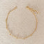 18k Gold Filled Beaded Bracelet with Cross Charm