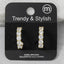 Graduated Round Cz Hoop Earrings: G