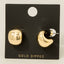 Gold Dipped Spherical Hoop Earrings: GOLD