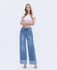 Mia High Rise Cuffed Wide Jeans
