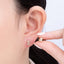 14K Gold Filled 7mm Clear Baguette Micro Paved CZ Mini Stud Earrings