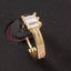 Baguette Cz Huggie Hoop Earrings: G