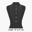 Gold Dipped Cz Cushion Cut Bezel Paperclip Necklace: GOLD