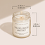 Favorite Sweater Soy Candle - Patterned 9 oz - Clear Jar (Cashmere and Vanilla)
