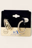 Gold Plated 2 Tone Multi Layered Hoop Earrings