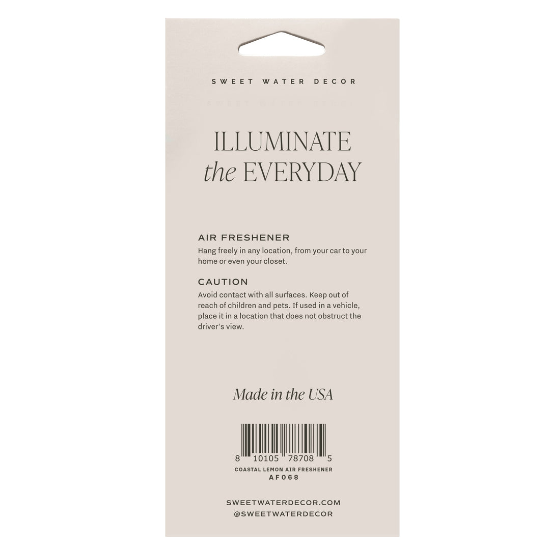 Coastal Lemon Hanging Air Freshener