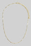 Gold Dipped Intricate Station Dainty Chain Necklace