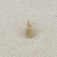 18k Gold filled  Micro CZ Initial Letter Charm