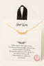 Gold Dipped Angel Wing Pendant Necklace