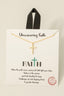 Gold Dipped Cz Pave Dainty Cross Pendant Necklace: Gold