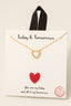 Gold Dipped Cz Halo Set Shell Heart Pendant Necklace