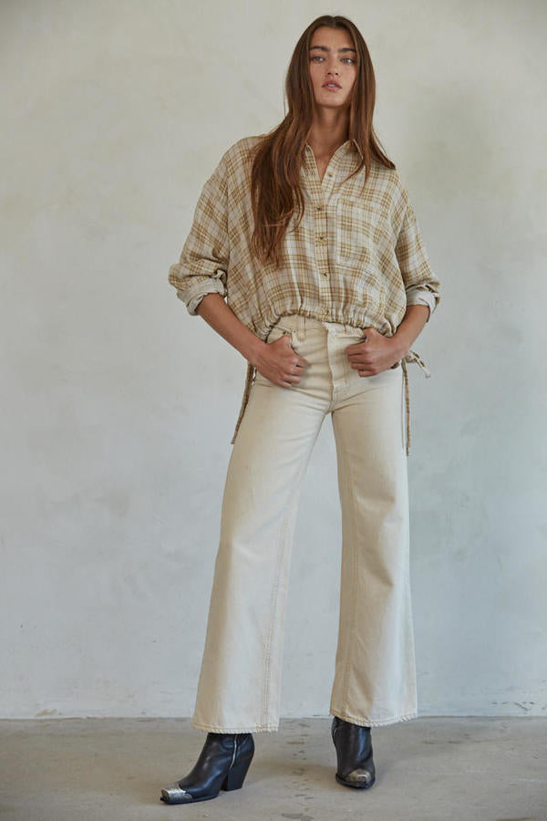 All Mine Shirt Top: Taupe