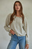 Alvarado Pullover: Ivory Grey