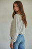 Alvarado Pullover: Ivory Grey