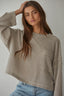 Cameron Pullover Top: Grey